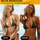 Crema Acelerador Bronceadora Shine Brown Ouhoe Compre 1 lleve 2