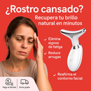 Masajeador Rejuvenecedor Facial 3‑en‑1 Con Teclogia EMS + fototerapia LED