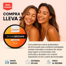 Crema Acelerador Bronceadora Shine Brown Ouhoe Compre 1 lleve 2