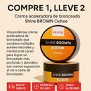 Crema Acelerador Bronceadora Shine Brown Ouhoe Compre 1 lleve 2